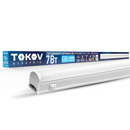 Светильник светодиодный ДБО Т5 7Вт 6.5К IP40  TKE-DBO-T5-0.6-7-6.5K