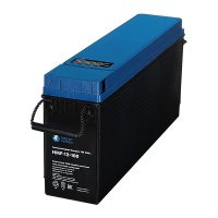 Батарея аккумуляторная HMF-12-100 свинцово-кислотная фронт-терминальная корпус из негорючего пластика 12В/100А.ч ПарусЭлектро HMF-12-100