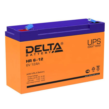Аккумулятор UPS 6В 12А.ч  HR 6-12