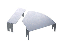 Крышка для угла горизонт. изменяемого 0-45град. осн.100 1.2мм CPO цинк-ламель  SKVN100HDZL