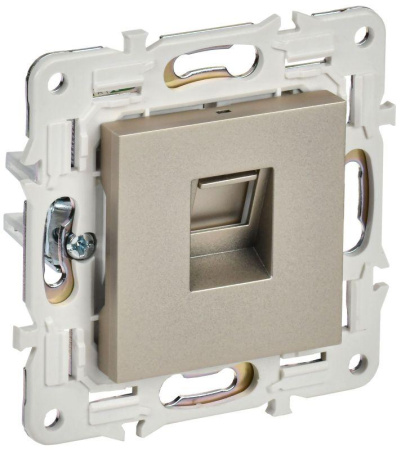 Розетка компьютерная RJ45 кат.6 SKANDY SK-K02Sh шампань  SK-K10-2-K37