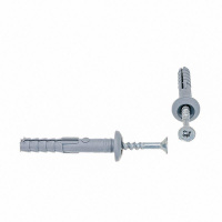 Дюбель-гвоздь грибовидный бортик полипропилен 6х40 (уп.100шт)  KR-02-3621-001