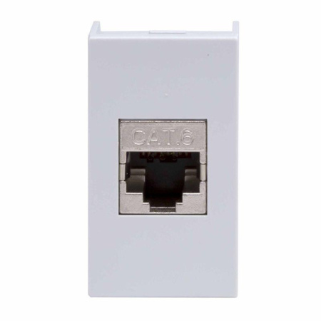 Розетка компьютерная 1-м 1мод. Viva RJ45 кат.6 экранир. сер.  45168