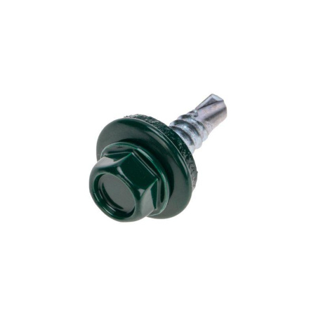 Саморез кровельный 4.8х19мм окрашенный RAL 6005 короб (уп.250шт)  1204-4819-3