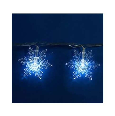 Гирлянда светодиодная «Снежинки-1» ULD-S0700-050/DTA WHITE IP20 SNOWFLAKES-1 с контроллером 50LED (дл.7м)  7930