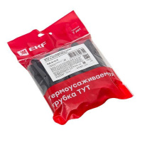 Набор трубок термоусадочных ТУТк клеевые 9/3 нг черн. по 100мм (уп.20шт) PROxima  tut-k-n-9