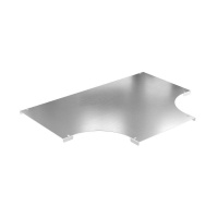 Крышка на ответвитель T-образ. 600 толщ. 2мм R300 в комплекте с крепеж. эл. алюм.  AKLTH3600K