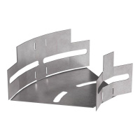 Угол для лотка горизонтальный изменяемый 0-45град. 100х50 Стандарт  PR16.0982