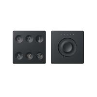 Комплект выключателя 6-кл. сенсорн. + регулятор Т1 KNX; RJ12 графит 82 Sense 8400673-038