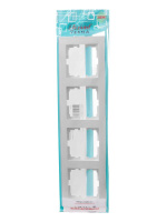 Рамка 4-местн. горизонт. VESNA бел.  742-0200-149