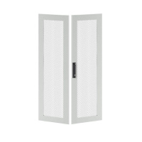 Дверь перфорированная двухстворчатая для IT-CQE 2200х800 RAL7035  RGITCPMD2280