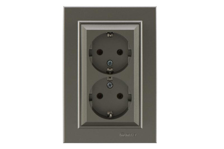 Розетка 2-я с/з СП (Новый дизайн) Karea 16А IP20 бел.  56052057