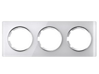 Рамка 3-м Garda горизонт. стеклянная бел. 2E52301300  2234926