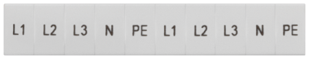Табличка L1L2L3PEN ZB6  8WH81203AA15