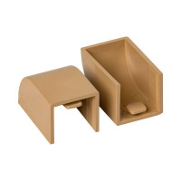 Заглушка 16х16 под свет. дерево Plast PROxima (уп.4шт)  ecl-16-16x4