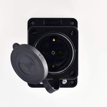 Розетка ОП 16А 2P+PE IP44 220-240В каучук  106-0400-0103/103