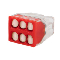 Экспресс-клемма строительно-монтажная с пастой СМК 2273-246 6-проводная 0.5-2.5кв.мм прозр. блистер (уп.5шт)  07-3210-5 Экспресс-клемма строительно-монтажная с пастой СМК 2273-246 6-проводная 0.5-2.5кв.мм прозр. блистер (уп.5шт)  07-3210-5