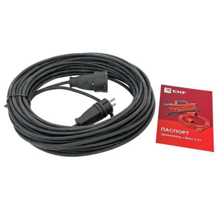 Удлинитель-шнур 1х30м с заземл. 16А IP44 Зевс 2.0 3.5кВт КГ 3х1.5 PROxima  USB02-16-315-1-30-IP44