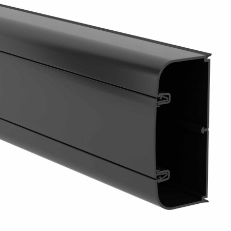 Кабель-канал 90х50 L2000 с фрон. крыш. черн.  09501A