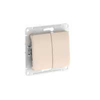 Выключатель 2-кл. Glossa (сх. 5) 10AX быстрозажим. клем. механизм беж. SE GSL000251S