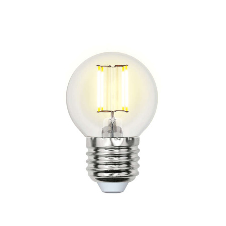 Лампа светодиодная LED-G45-6Вт/NW/E27/CL PLS02WH картон  UL-00001370