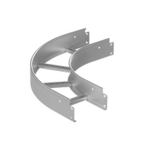 Угол для лотка горизонтальный 90град. 200х100 R300 1.2мм LT оцинк.  LTH.2010.912.3