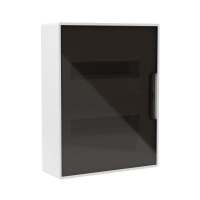 Щиток 24мод. настенный FRAME с тонированной дверцей с шин. PEN 2шт 8отв+ 2шт 6отв. бел.  F24W1WD