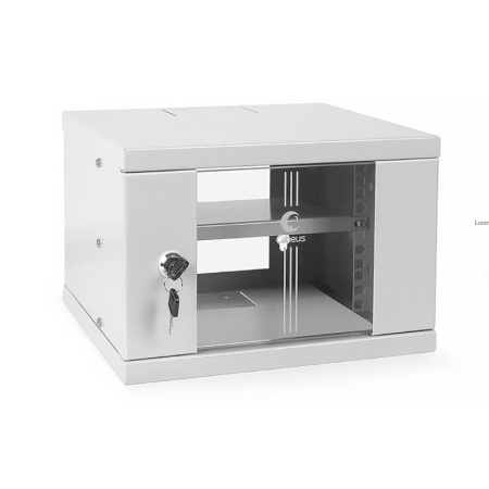 Шкаф телекоммуникационный настенный WSC-4U 10дюйм 4U 326х300х225мм дверь стекло  7647c