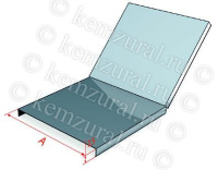 Крышка для угла для поворота трассы вверх на 45град. сталь 1.5мм КЛП 200 УТ1.5  116 201105 14