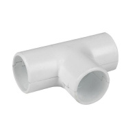 Тройник соединительный для трубы 25мм бел. Plast  tr-t-25w-r
