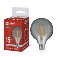 Лампа светодиодная филаментная LED-GL125-deco smoky шар дымчатая 15Вт 230В E27 4000К 1200лм  4690612056081