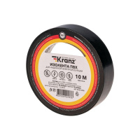 Изолента ПВХ 0.13х15мм 10м черн. (уп.10шт)  KR-09-2006
