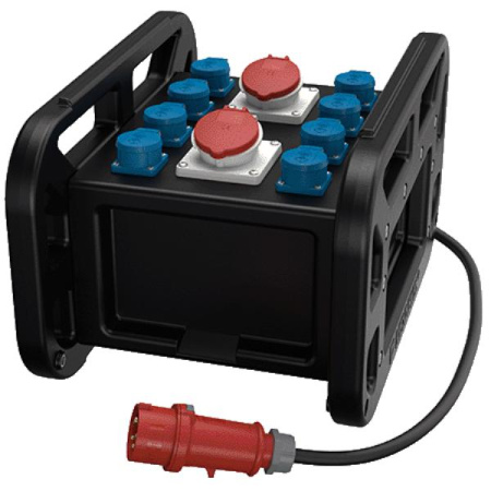 Комбинация розеток EverBOX GRIP 2СЕЕх16А5п400В 8хSCHUKO IP44 черн.  9502972SW
