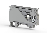 Клеммник с держ. предохр. (6.35х3175) на DIN-рейку 6кв.мм сер. ASK 4S  351129