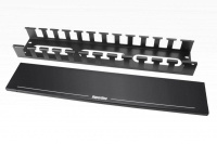 Организатор кабельный с крышкой 19дюйм 2U CM-2U-MLF-COV метал.  483112