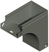 Угол для лотка вертикальный внешн. 90град. 150х50 сталь 1.0мм оцинк.  STGO.1505.910 Угол для лотка вертикальный внешн. 90град. 150х50 сталь 1.0мм оцинк.  STGO.1505.910