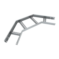 Угол для лотка горизонтальный лестн. 90град. 400х80 сталь 1.5мм "Быстрый монтаж" LGLS90-80-400-1.5-R600 КМ LO9035