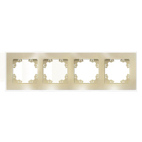 Рамка 4-м Афина стеклянная зол. UNIVersal 2293