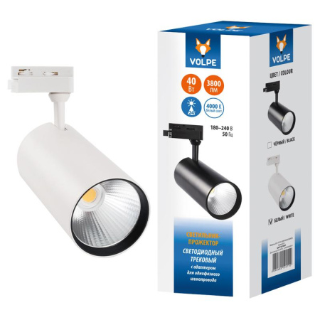 Светильник-прожектор светодиодный трековый ULB-Q276 40W/4000K WHITE 40Вт 4000К 3800лм бел.  UL-00005945