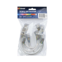 Соединитель (провод) UCX-SK4/B67-RGB CLEAR 005 POLYBAG для светодиодных лент 220В 5050 4 контакта прозр. (уп.5шт)  10832