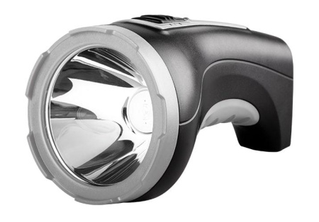 Фонарь аккумуляторный ручной AccuF2-L5W-bk SMD 5Вт 185лм IP20 2 режима: яркий/эконом аккум. 1.6А.ч выдвижная вилка индикатор зарядки ремешок черн.  2857170