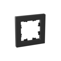 Рамка 1-м Эпика черн. пластик  UP1-FPB-01