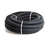 Труба гофрированная ПВД легкая d63мм без протяжки черн. (уп.15м)  36300Ч