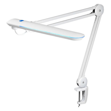Лампа настольная на струбцине 60LED Blue Stream бел.  31-0407