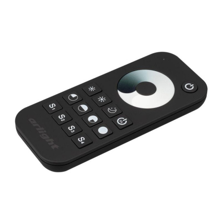 Пульт SMART-R24-DIM Black 1 зона 2.4G IP20 пластик.  031934