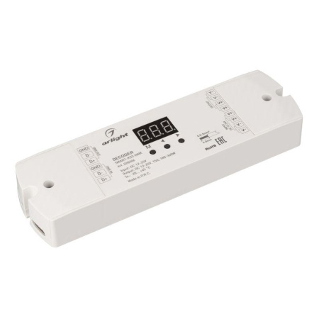 Декодер SMART-K33-DMX (12-24В 1х15А) (IP20 пластик)  028406