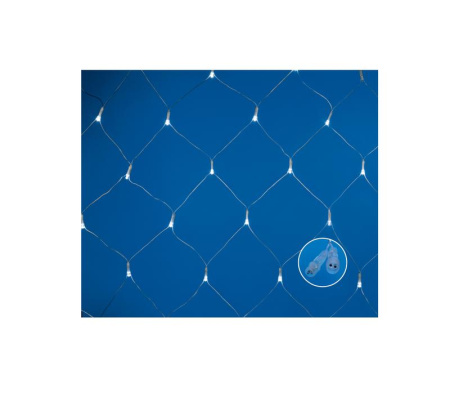 Сетка LED со статическим свечением ULD-N1515-96/STK WHITE IP44 1.5х1.5м соедин. 96 диодов бел. свет провод прозр.  UL-00007220