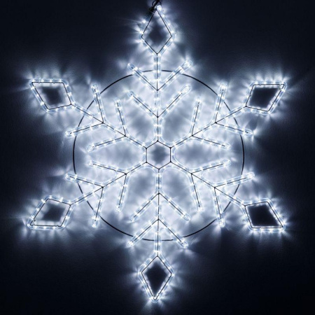 Фигура ARD-SNOWFLAKE-M9-900x900-360LED White (230В 22Вт) (IP65)  034256