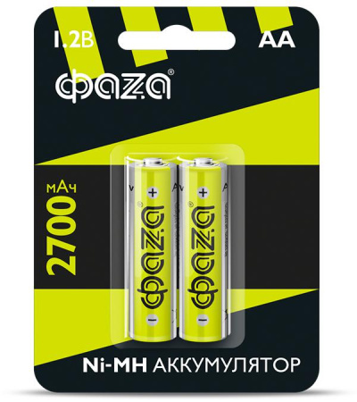 Аккумулятор AA Ni-MH 1.2В 2700мА.ч BL-2 (уп.2шт)  5003002