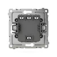 Выключатель 3-кл. СП Pixel 10А IP20 механизм перламутр.  TKE-PX-V3-C04